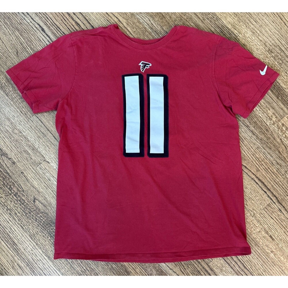 Atlanta Falcons Shirt Mens NFL Football Nike Player 11 Julio Jones Tee - XL